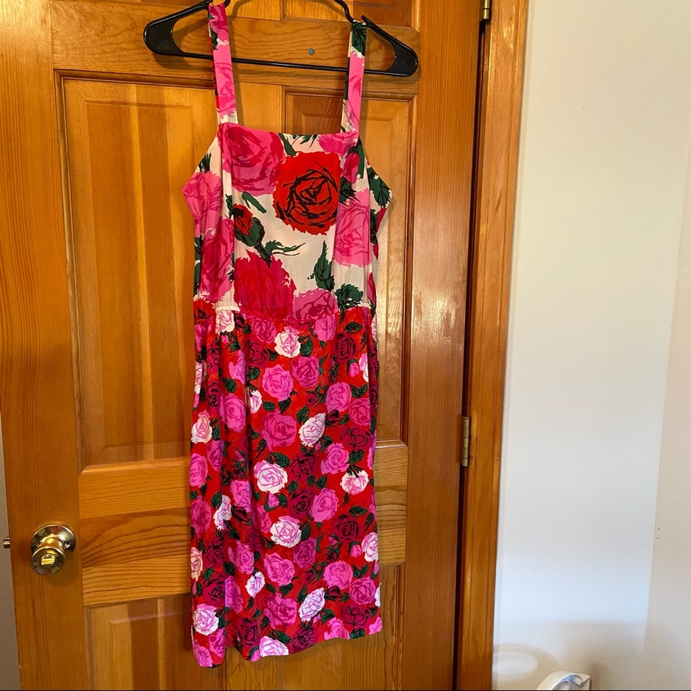 Vintage Flora Kung Silk Dress